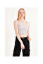 23254275 Camisole Rope Strap Lace Crop Blouse Gray - 2