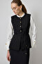 Gold Buttoned Fit Vest - 4