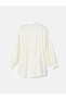 Lcw Modest Ecru Prevailing Collar Linen Blend Women's Shirt Tunic - 7