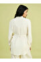 Lcw Modest Ecru Prevailing Collar Linen Blend Women's Shirt Tunic - 5