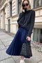 Long Skirt Maxi Skirt Pleated Skirt Maxi Pleated Long Skirt High Waist Skirt Hijab E Suitable Skirt - 3
