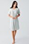 Lace Short Sleeve Stretchy Viscous Nightgown