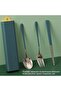 4 Pcs Portable Cutlery Set, Travel Cutlery, Stainless Steel Flatware Set with Case, Fork Spoon Chopsticks Utensils Set, for Home/Office/Party/Travel, Dishwasher Safe - 3