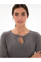 Gray Melange Slim Fit Sweater 50290555 -Vr086 - 3