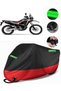 Honda Crf 250 Rally Compatible Premium Motorcycle Tarpaulin (Lock Compatible) Black-Red