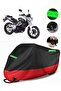Kanuni Phantom 180 Compatible Premium Motorcycle Tarpaulin (Lock Compatible) Black-Red