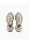 Women's Thick Sole Stripe Line Patterned Colorful Lacing Gold Sneaker X3X238 Xr388-00194 - 2
