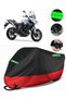 Kawasaki Kle 650 Versys Compatible Premium Motorcycle Tarpaulin (Lock Compatible) Black-Red