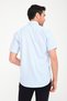 Classic Short Sleeve V Flam Linen Gift Boxed Men's Shirt Fs-001217 - Ice Blue - 3