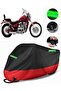 Suzuki Vs 800 Intruder Compatible Premium Motorcycle Tarpaulin (Lock Compatible) Black-Red