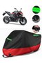 Kawasaki Z 800 Compatible Premium Motorcycle Tarpaulin (Lock Compatible) Black-Red