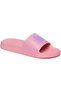 Women's Pink Slides - Stylish Lace-Up Design, Perfect for Casual Outfit - 3