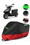 Kymco Jockey 125 Compatible Premium Motorcycle Tarpaulin (Lock Compatible) Black-Red