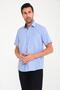 Classic Short Sleeve Neon Floral Armure Gift Boxed Men's Shirt Fs-001214 - Blue - 3