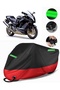 Kawasaki Zx-12 R Compatible Premium Motorcycle Tarpaulin (Lock Compatible) Black-Red
