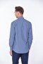Classic Long Sleeve King Checkered Gift Boxed Men's Shirt Fs-001258 - Cobalt Blue - 5