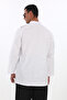 Men's Black Shirt with Epaulettes and Long Length - White - 4