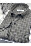 Classic Long Sleeve Winter Checked Collar Buttoned 100% Cotton Gift Boxed Men's Shirt Fs-003765 - Black - 2