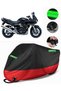 Suzuki Gsf 1200 Bandit S Compatible Premium Motorcycle Tarpaulin (Lock Compatible) Black-Red