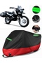 Rks Winner 200 Compatible Premium Motorcycle Tarpaulin (Lock Compatible) Black-Red