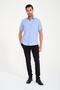 Classic Short Sleeve Neon Floral Armure Gift Boxed Men's Shirt Fs-001214 - Blue - 7
