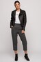 7390004 Herringbone Front Pleated Pocket Trousers Fume