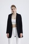 Women's Plated Snap Closure Stripe Detailed Jacket - 9