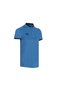 Blue stand collar buttoned men's t-shirt sport slim tight cut tf-0294 blue t-shirt umbro - 2