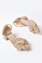 Jann Beige Polka Dot Bow (5 cm Heels) Daily Use Shoes - 5