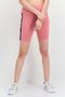 Women Brand Logo Biker Shorts, Dusty Pink