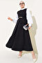 Women's Cross Buttoned Belted Skirt Double Suit