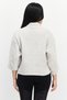 Women Sportswear Fit Faux Fur Sweater, Beige - 3