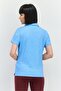 Women Sportswear Fit Short Sleeve Training Polo Shirt, Light Blue - 2