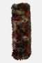 Women Abstract Print Faux Fur Scarves 125 x 25 cm, Red - 2