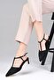 Tyra Black Color Women's Heeled Shoes - 4