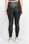 Women Full Length Allover Leggings, Black - 4