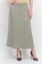 Women Solid Maxi Skirt, Olive