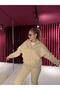 Three Thread Raised Tracksuit Set Stone - 3