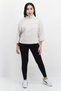 Women Sportswear Fit Faux Fur Sweater, Beige - 4