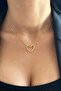 Snake Chain Coiled Heart Love Knot Stainless Steel Necklace Eck56