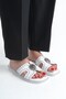 Yesabe İnna Women's Genuine Leather Accessory Slippers - 6
