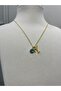 Letter Necklace - Letter with Evil Eye Beads and Steel Chain - 3