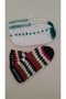 2 Pieces of Hand Knitted with Five Skewers - Home Booties and Handcrafted Booties - 2