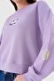Penguin Embroidered Crop Organic Cotton Sweatshirt - 2