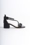 Owwox Kids; Girl's, Black, Non-Tapping Shoes with Stone Detail - 3