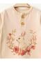 Baby Rabbit Patterned Organic Jumpsuit - 4