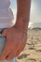 Thin figaro men's steel chain necklace & bracelet set 4mm eck55s - 4