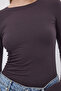 Crew Neck Basic Blouse B1496-Dk2 - 3