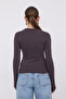 Crew Neck Basic Blouse B1496-Dk2 - 4