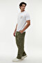 Men's Khaki Tapered Fit Pocket Trousers - 2